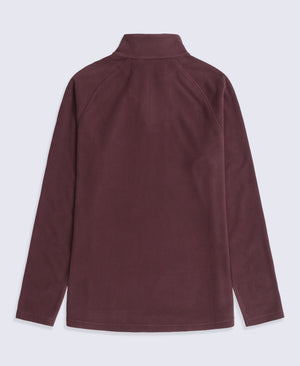 Prague Womens Half-Zip Fleece - Brown