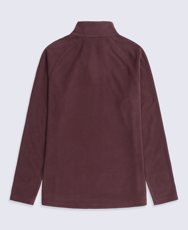 Prague Womens Half-Zip Fleece - Brown