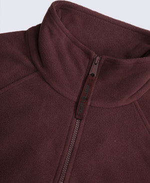 Prague Womens Half-Zip Fleece - Brown