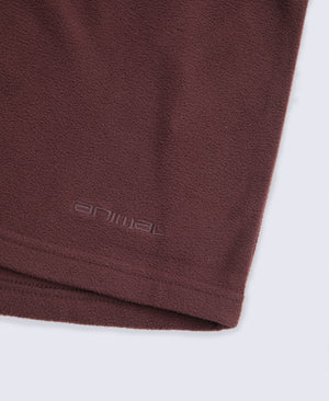 Prague Womens Half-Zip Fleece - Brown