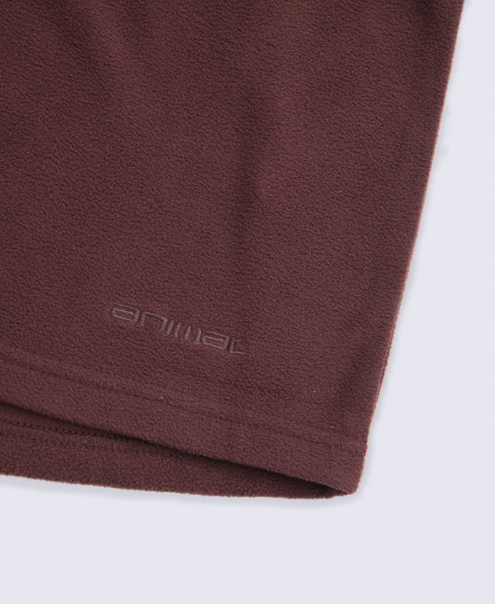 Prague Womens Half-Zip Fleece - Brown