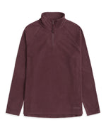 Prague Womens Half-Zip Fleece - Brown