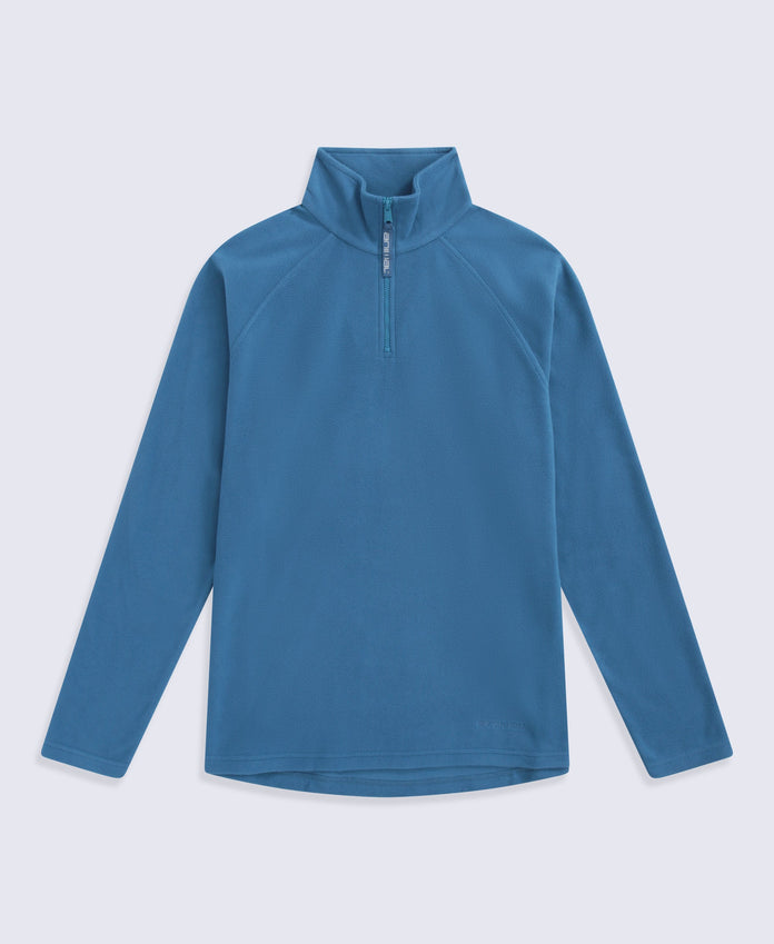 Prague Womens Half-Zip Fleece - Light Blue