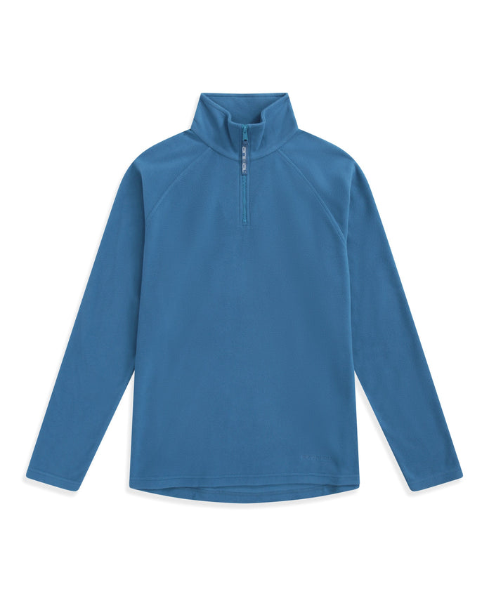Prague Womens Half-Zip Fleece - Light Blue