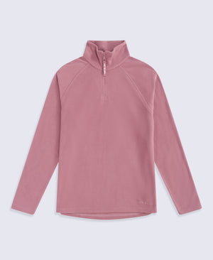 Prague Womens Half-Zip Fleece - Pale Pink