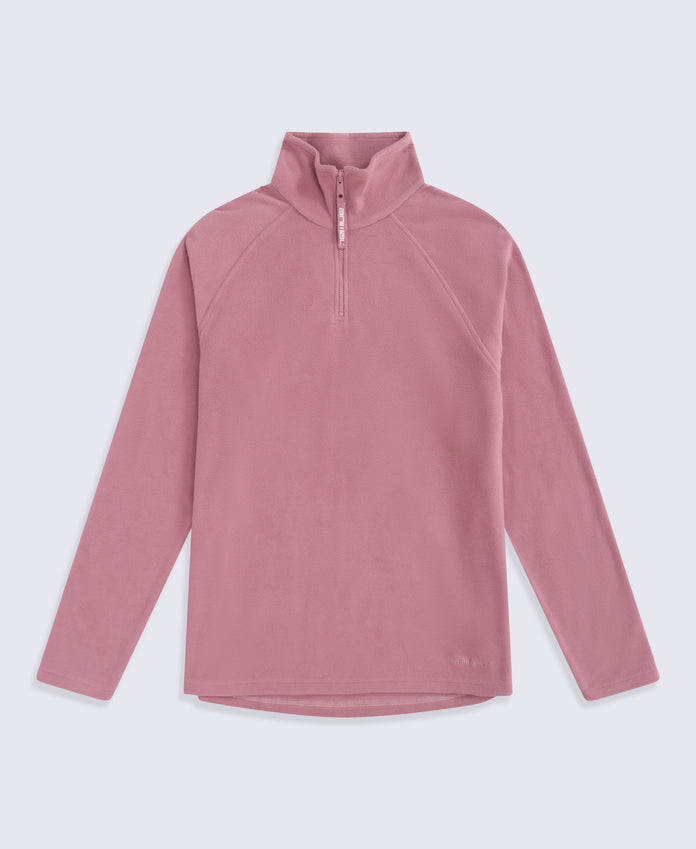 Prague Womens Half-Zip Fleece - Pale Pink