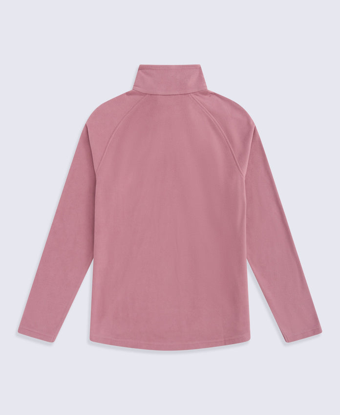 Prague Womens Half-Zip Fleece - Pale Pink