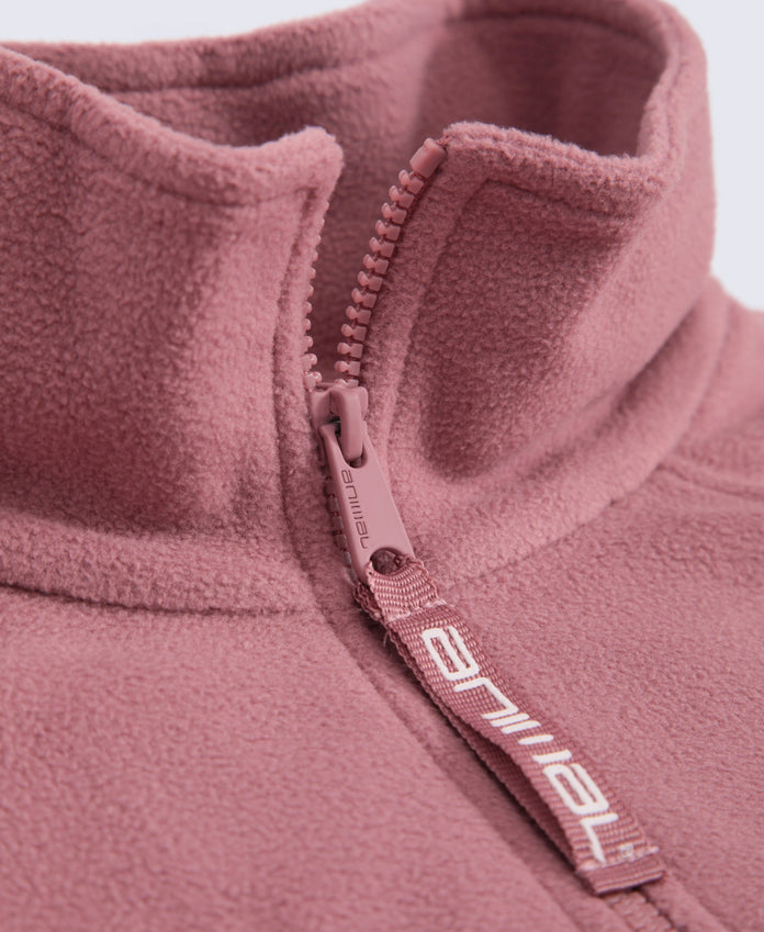 Prague Womens Half-Zip Fleece - Pale Pink