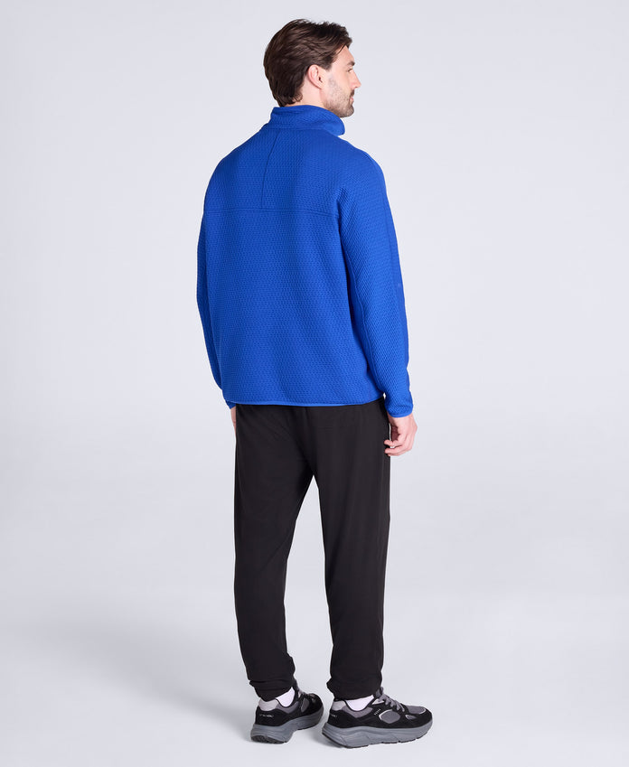 Dani Dimple Mens Texture Fleece - Blue