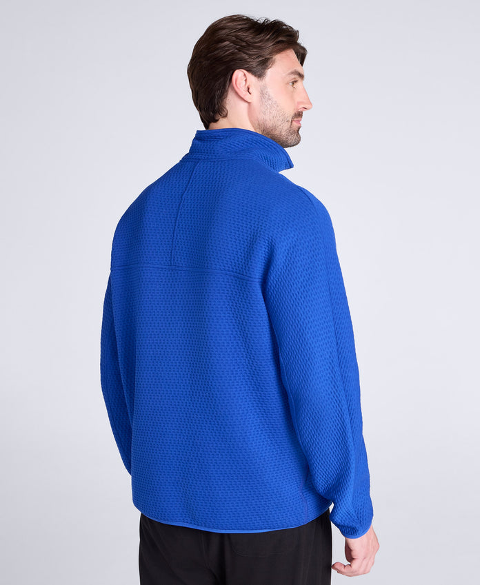Dani Dimple Mens Texture Fleece - Blue