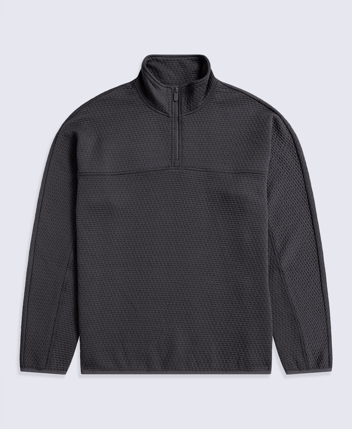 Dani Dimple Mens Texture Fleece - Dark Grey