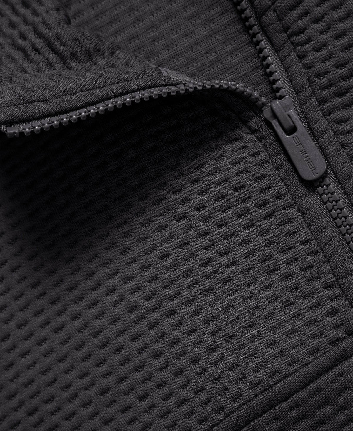 Dani Dimple Mens Texture Fleece - Dark Grey
