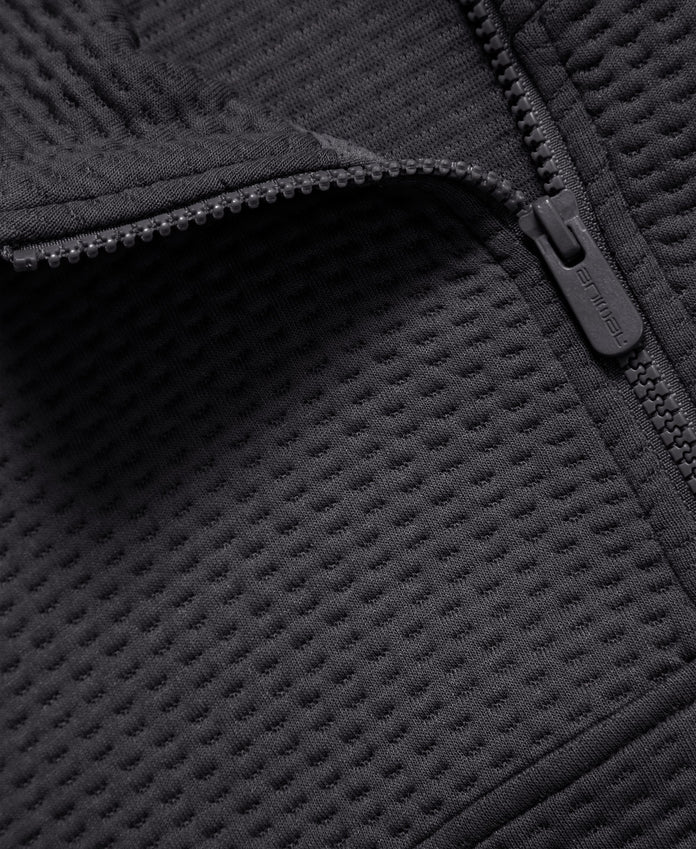 Dani Dimple Mens Texture Fleece - Dark Grey