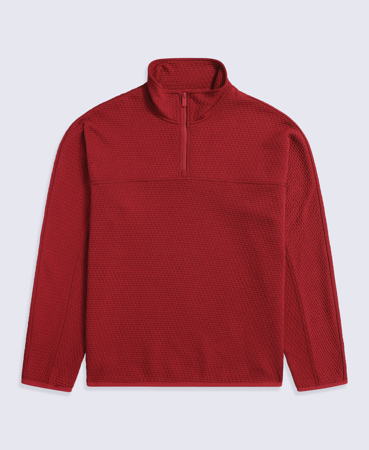 Dani Dimple Mens Texture Fleece - Dark Red
