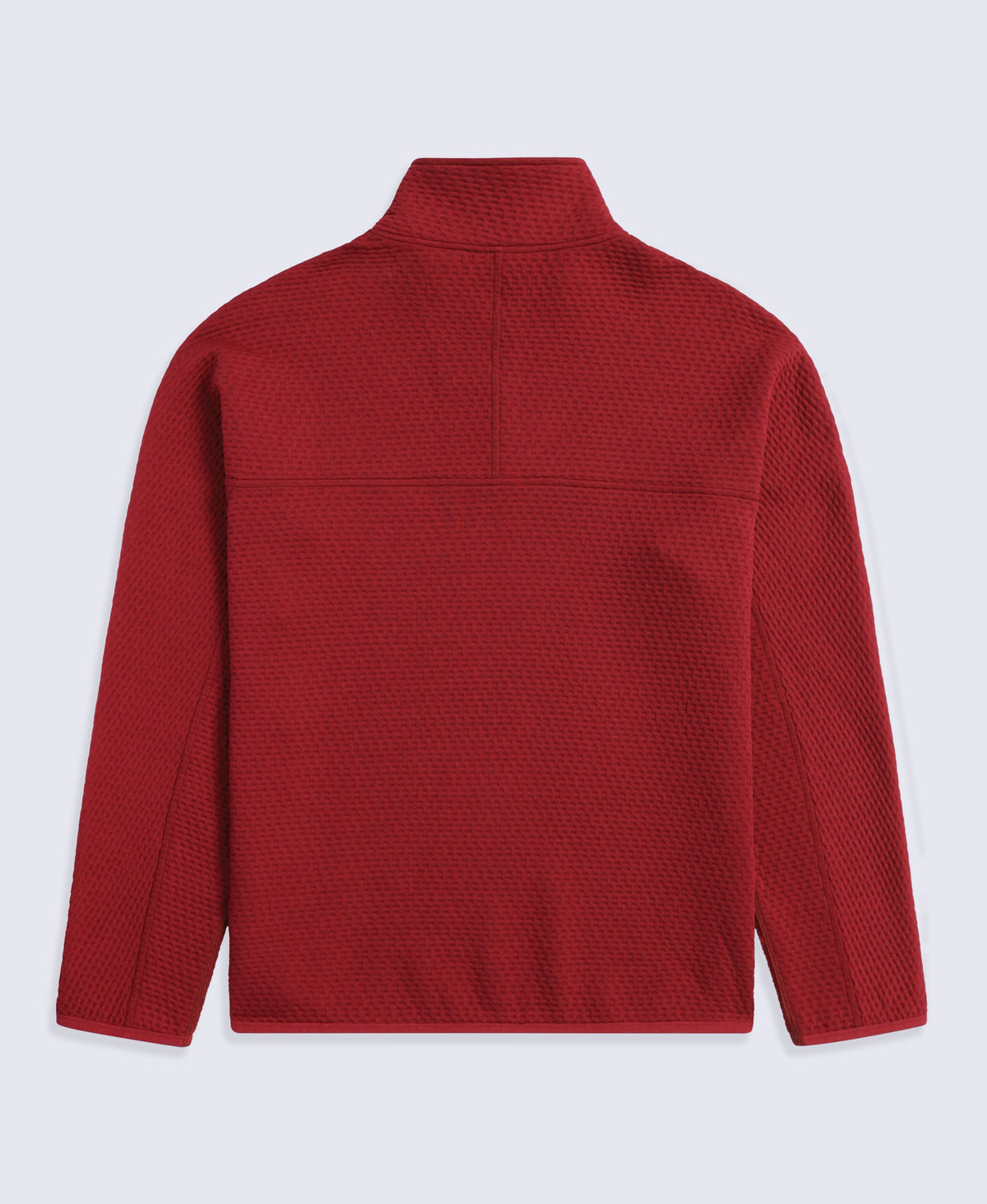 Dani Dimple Mens Texture Fleece - Dark Red