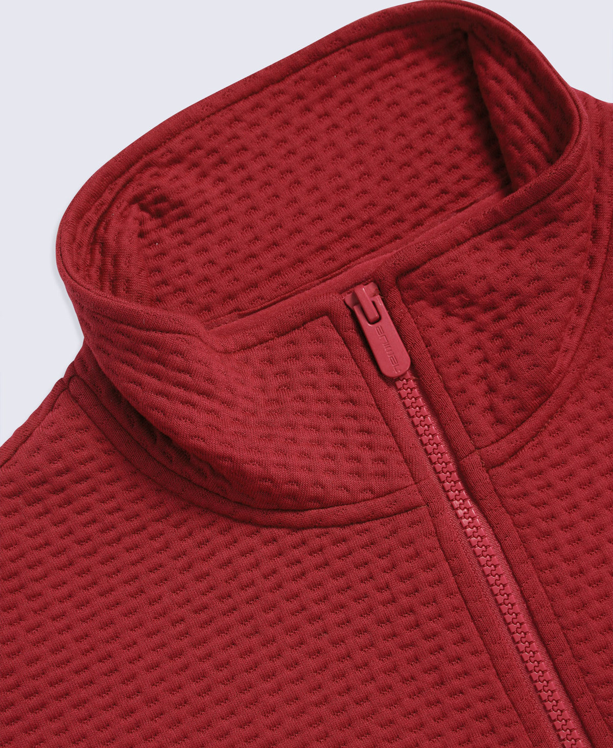 Dani Dimple Mens Texture Fleece - Dark Red