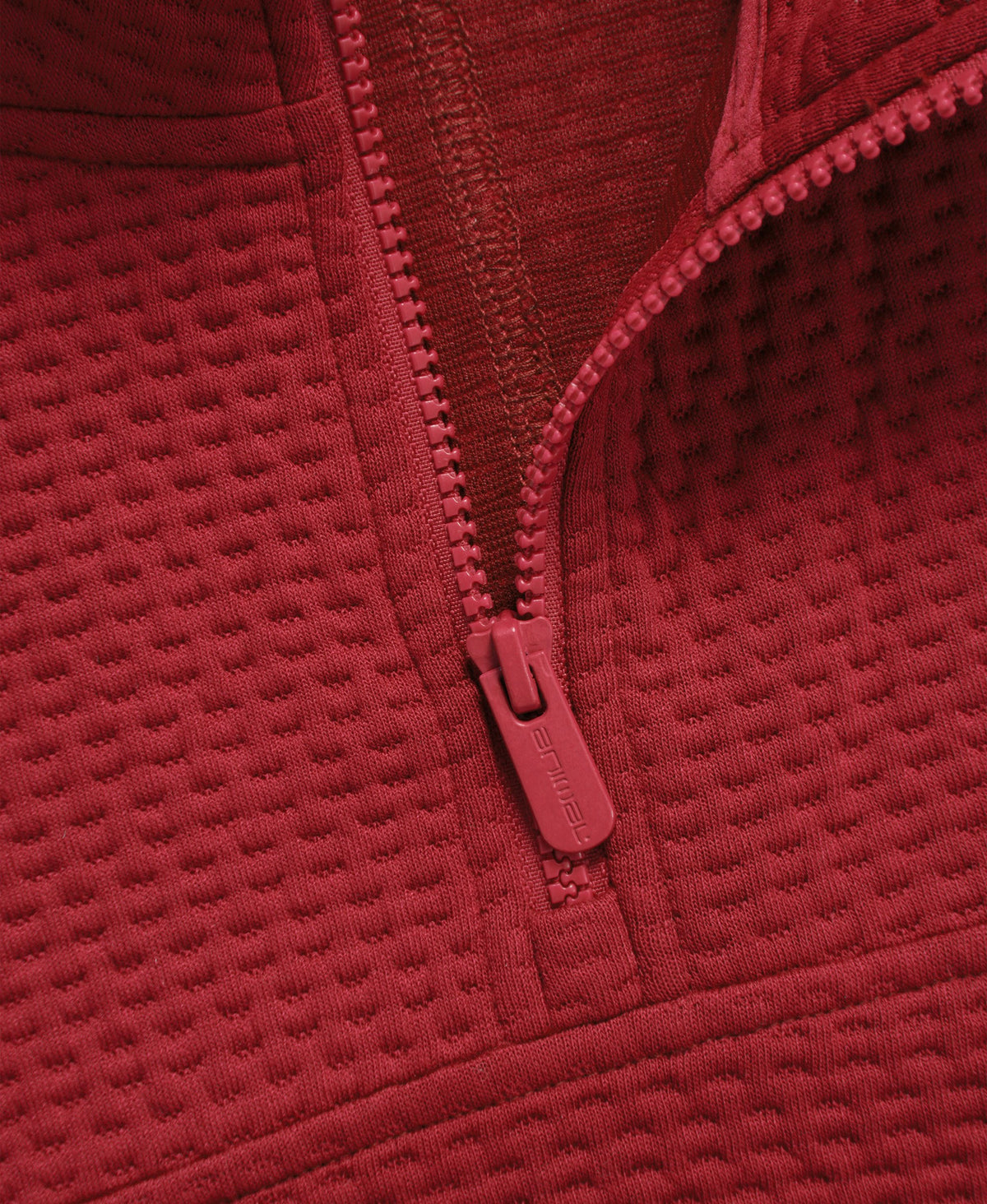 Dani Dimple Mens Texture Fleece - Dark Red