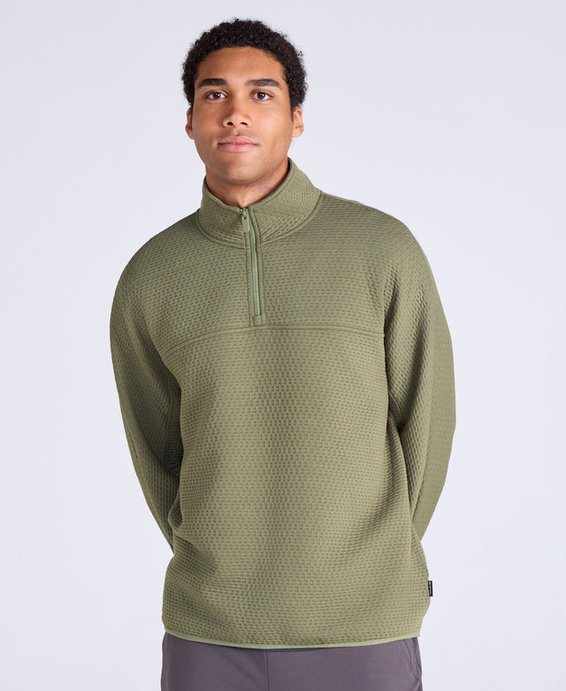 Dani Dimple Texture Men’s Fleece - Khaki