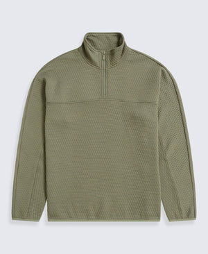 Dani Dimple Mens Texture Fleece - Khaki