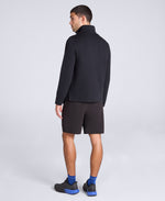 Sebastian Mens Ottoman Rib Fleece - Black