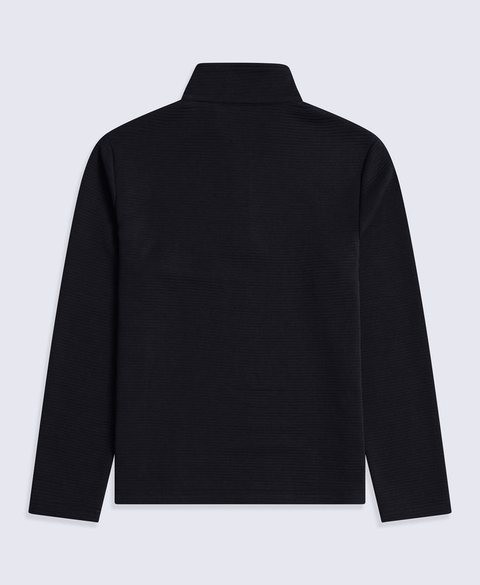 Sebastian Mens Ottoman Rib Fleece - Black