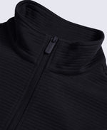 Sebastian Mens Ottoman Rib Fleece - Black