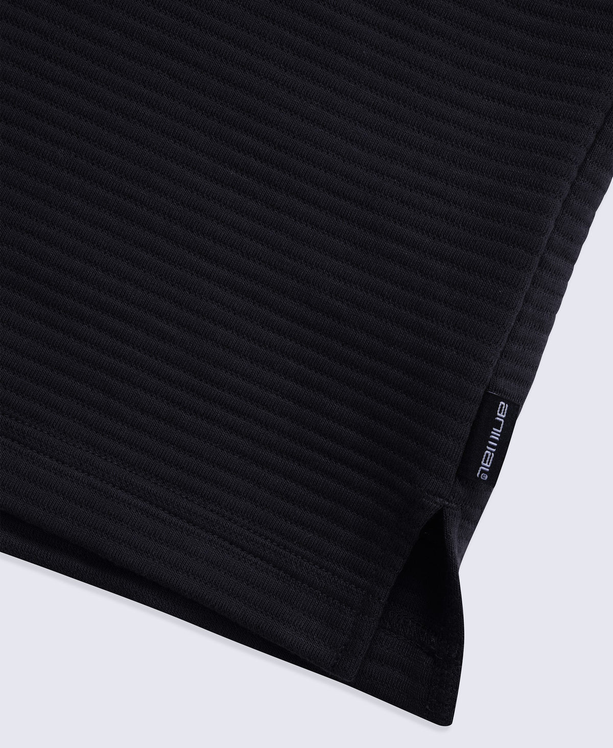 Sebastian Mens Ottoman Rib Fleece - Black