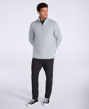 Sebastian Mens Ottoman Rib Fleece - Pale Green