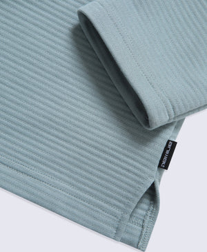Sebastian Mens Ottoman Rib Fleece - Pale Green