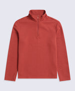 Sebastian Mens Ottoman Rib Fleece - Rust