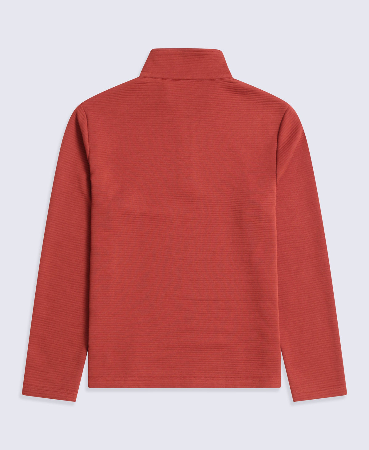 Sebastian Mens Ottoman Rib Fleece - Rust