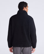 Blake Mens Boucle Half Zip Fleece - Black