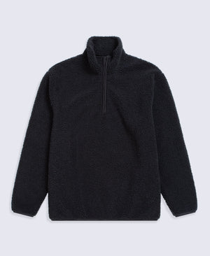 Blake Mens Boucle Half Zip Fleece - Black