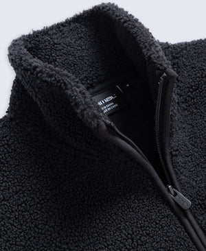 Blake Mens Boucle Half Zip Fleece - Black