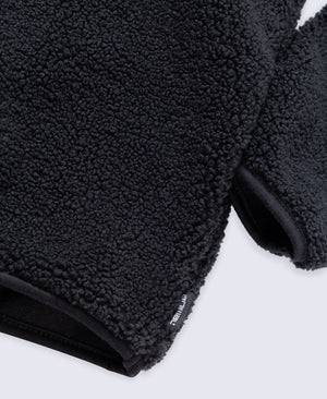 Blake Mens Boucle Half Zip Fleece - Black