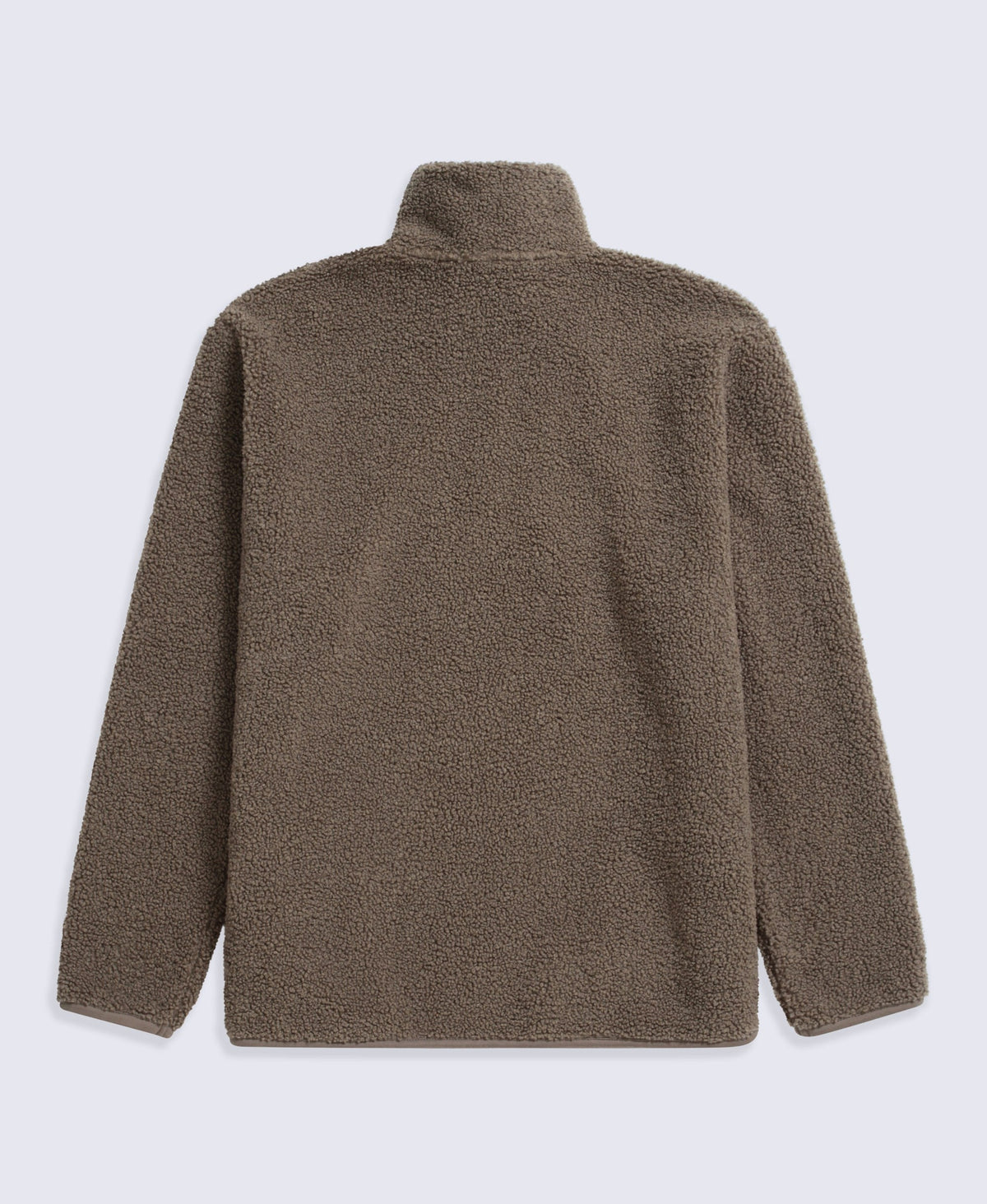 Blake Mens Boucle Half Zip Fleece - Dark Beige