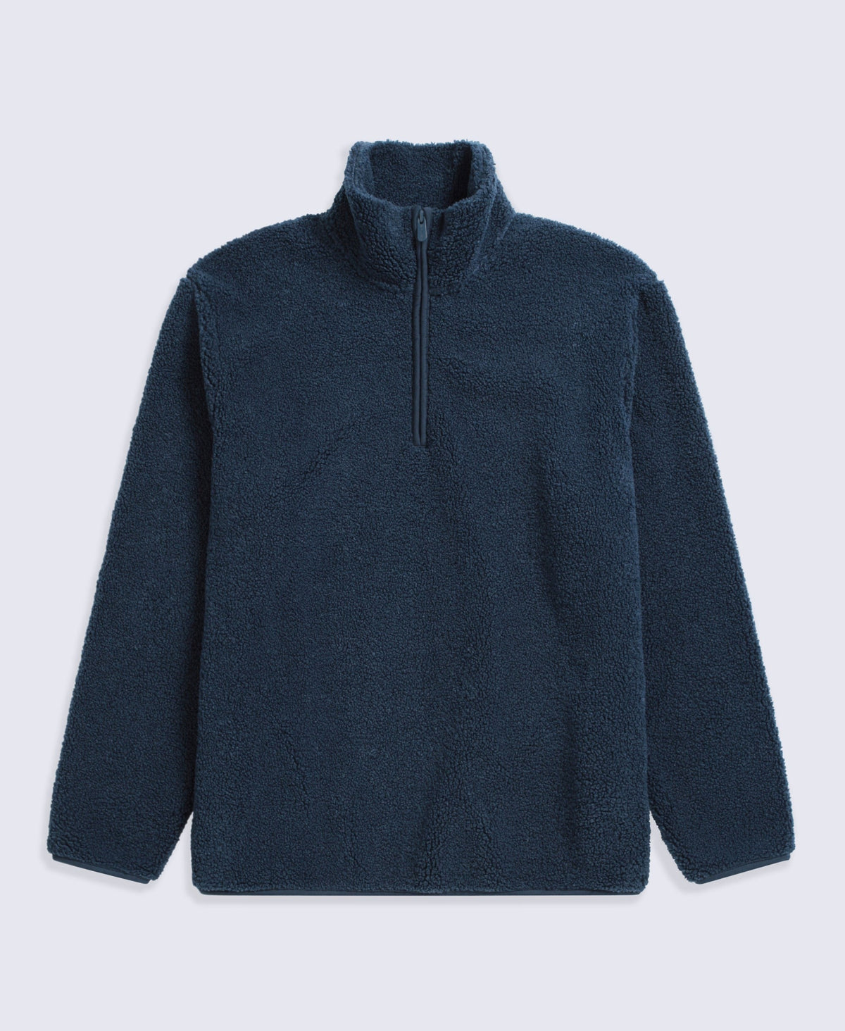 Blake Mens Boucle Half Zip Fleece - Navy