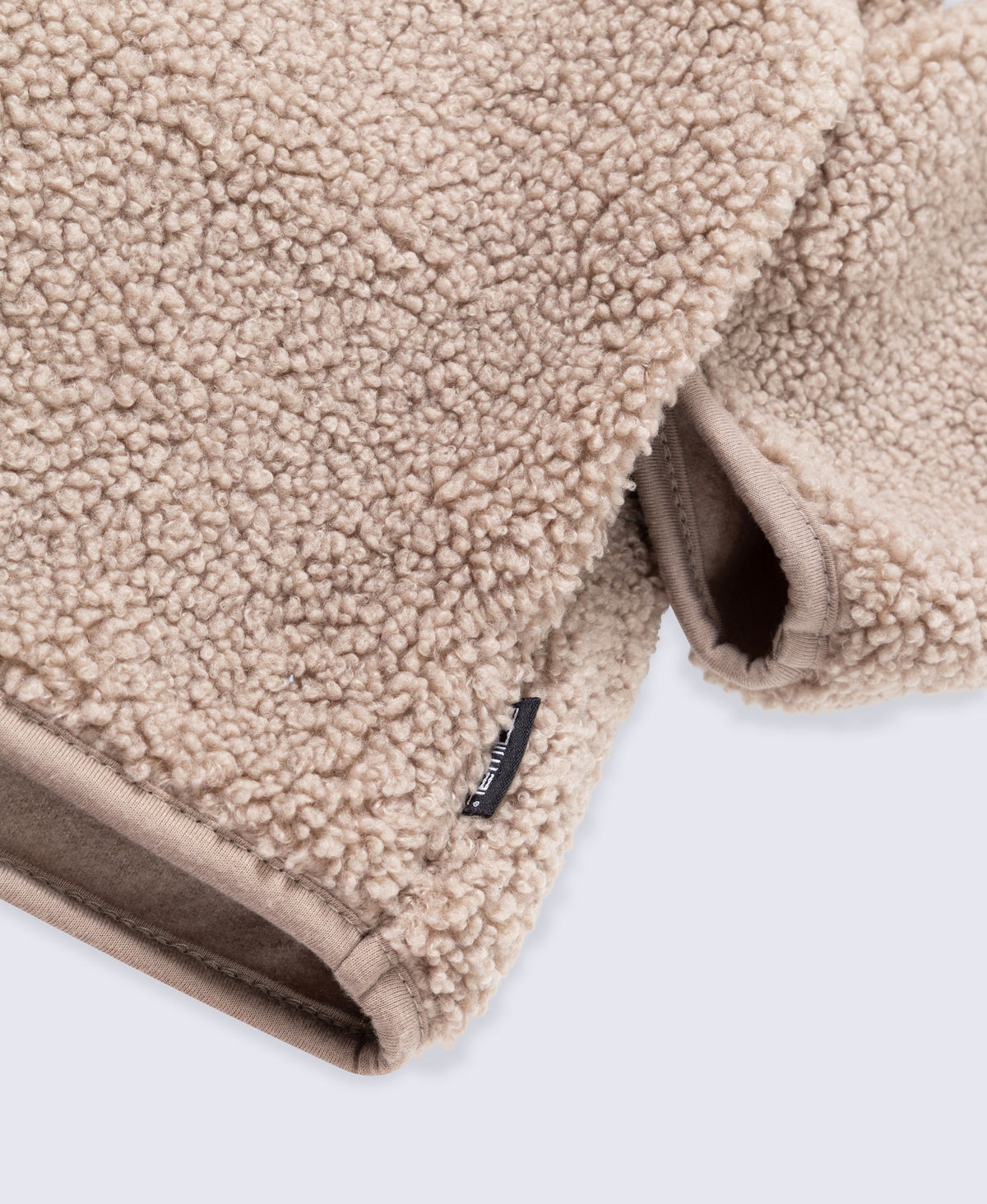 Blake Mens Boucle Half Zip Fleece - Taupe