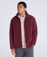 Blake Mens Boucle Full Zip Fleece - Burgundy