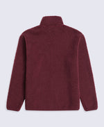 Blake Mens Boucle Full Zip Fleece - Burgundy