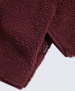 Blake Mens Boucle Full Zip Fleece - Burgundy