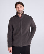 Blake Mens Boucle Full Zip Fleece - Dark Grey