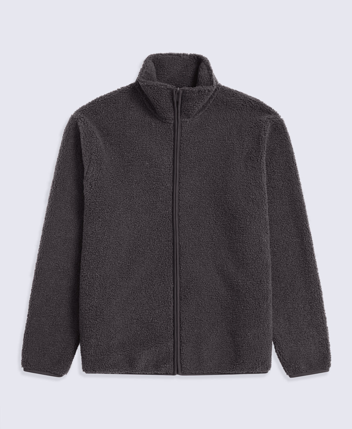 Blake Mens Boucle Full Zip Fleece - Dark Grey