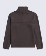 Dani Dimple Womens Half Zip Texture Fleece - Brown