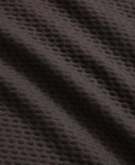 Dani Dimple Womens Half Zip Texture Fleece - Brown