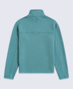 Dani Dimple Womens Half Zip Texture Fleece - Teal
