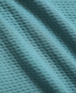 Dani Dimple Womens Half Zip Texture Fleece - Teal