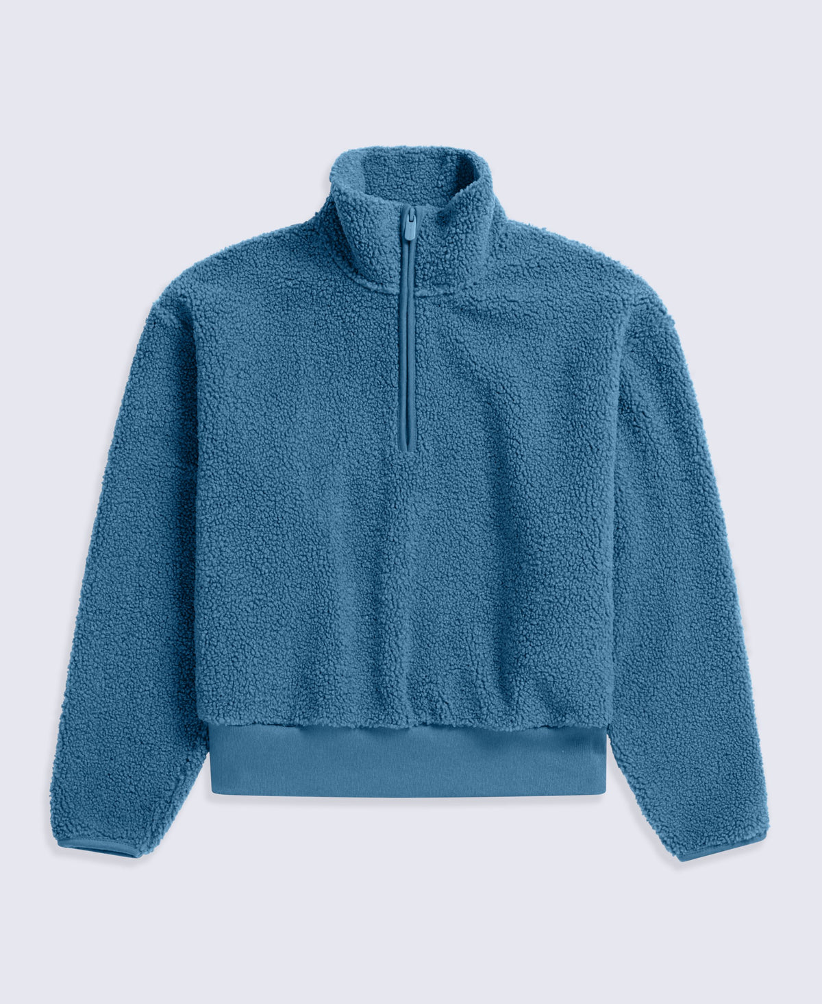 Womens Blake Boucle Half Zip Fleece - Dark Blue