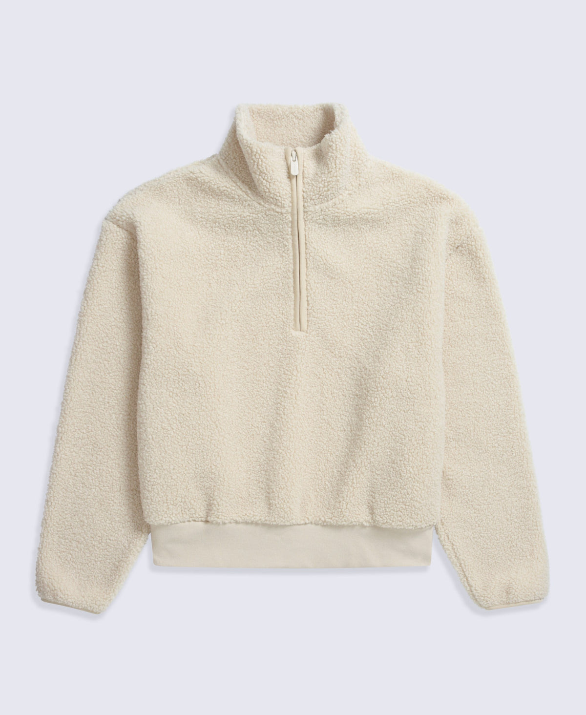 Womens Blake Boucle Half Zip Fleece - Off White