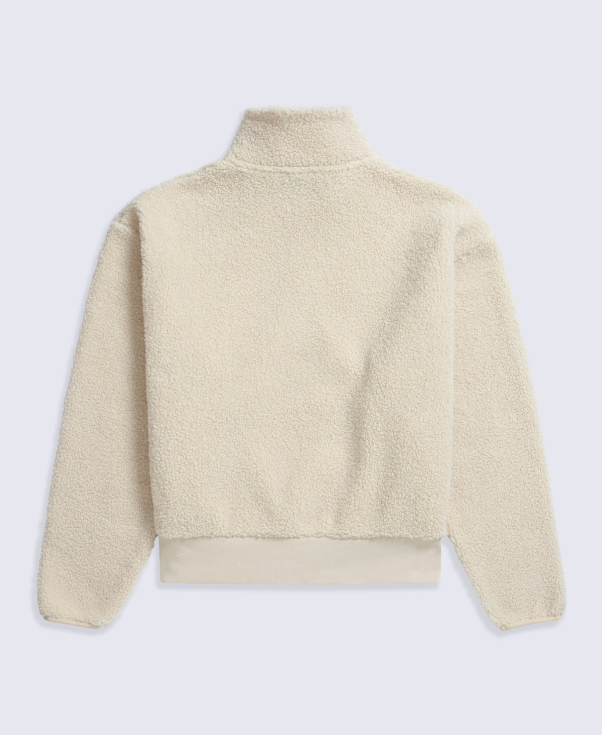 Womens Blake Boucle Half Zip Fleece - Off White